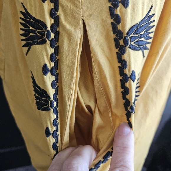 Anthropologie Floreat California Iris Dress 2 Milkmaid Barmaid - Picture 6 of 14